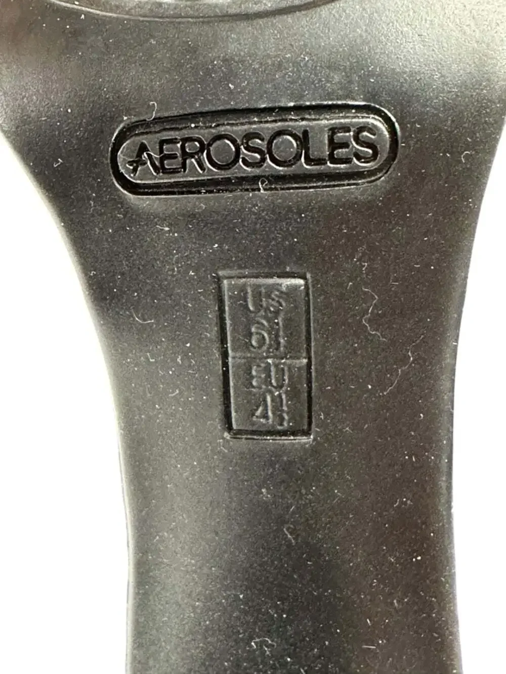 Aerosoles Navy Suede Shooties Cutout Back Zip Block Heel Comfort Womens 6.5